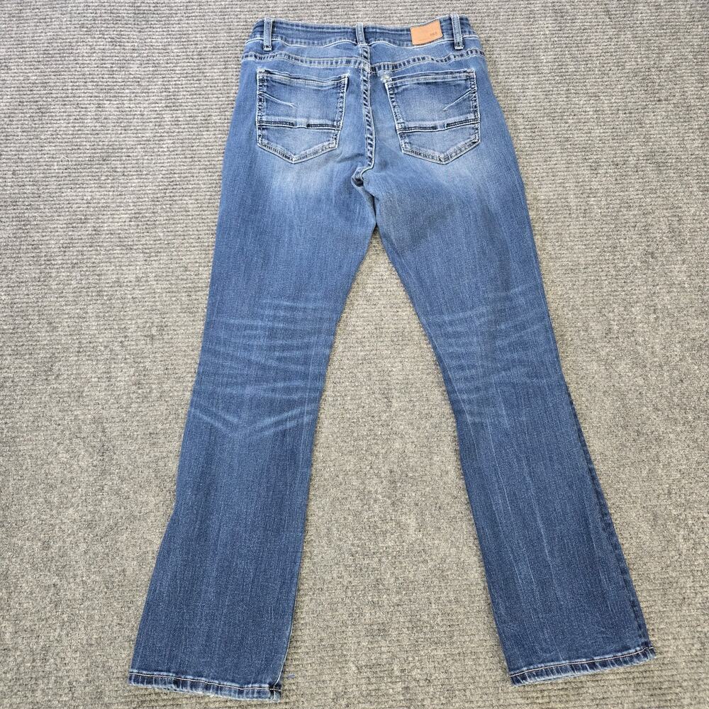 BKE Victoria Jeans Womens 30x31 Blue Mid Rise Bootcut Stretch Denim - Picture 2 of 9